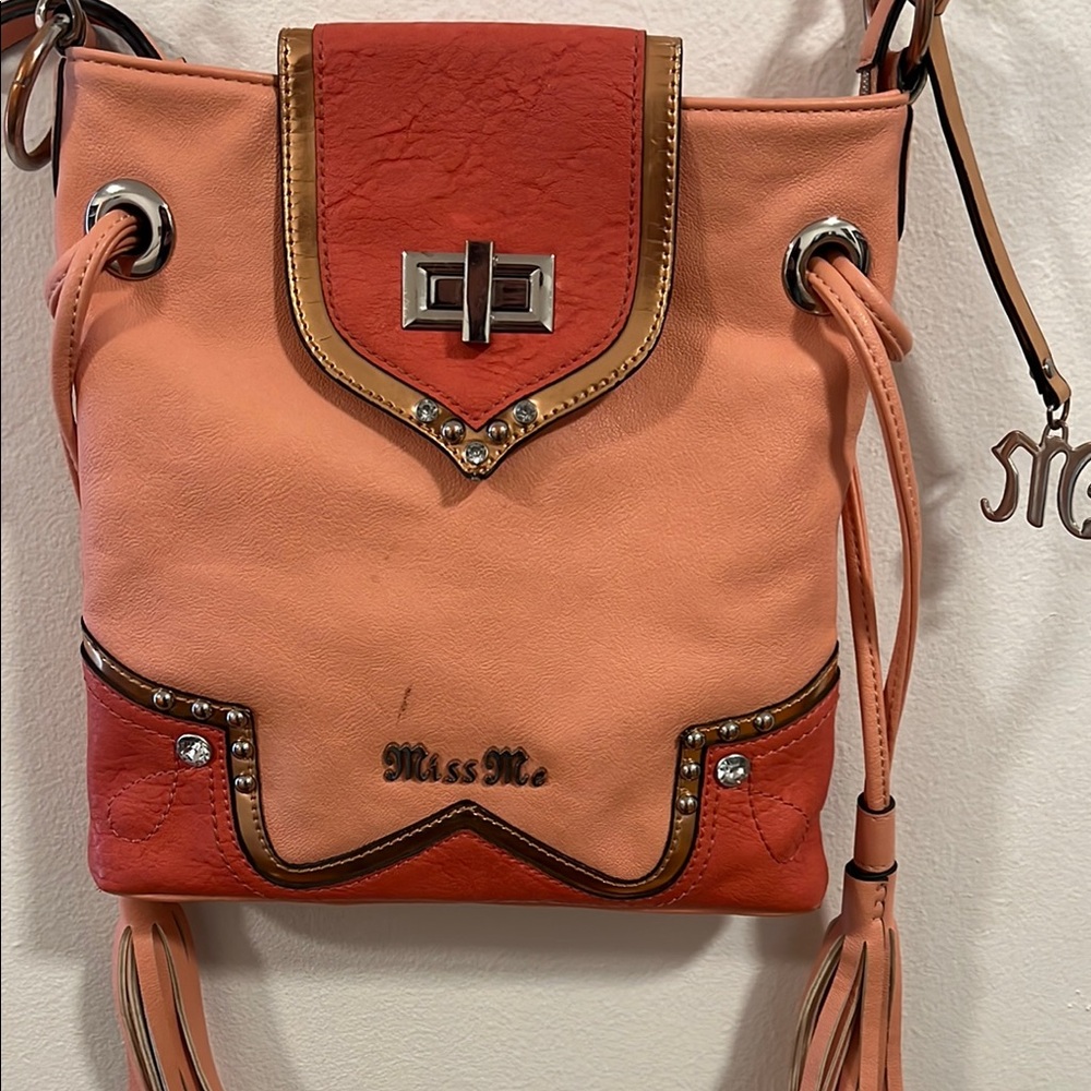 Miss Me Peach Crossbody Bag - Picture 2 of 5